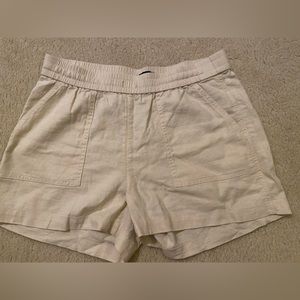 J crew light khaki linen shorts sz xs